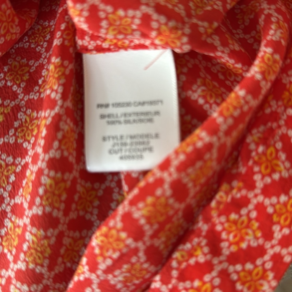 Joie Silk Floral Print Blouse - Picture 9 of 9